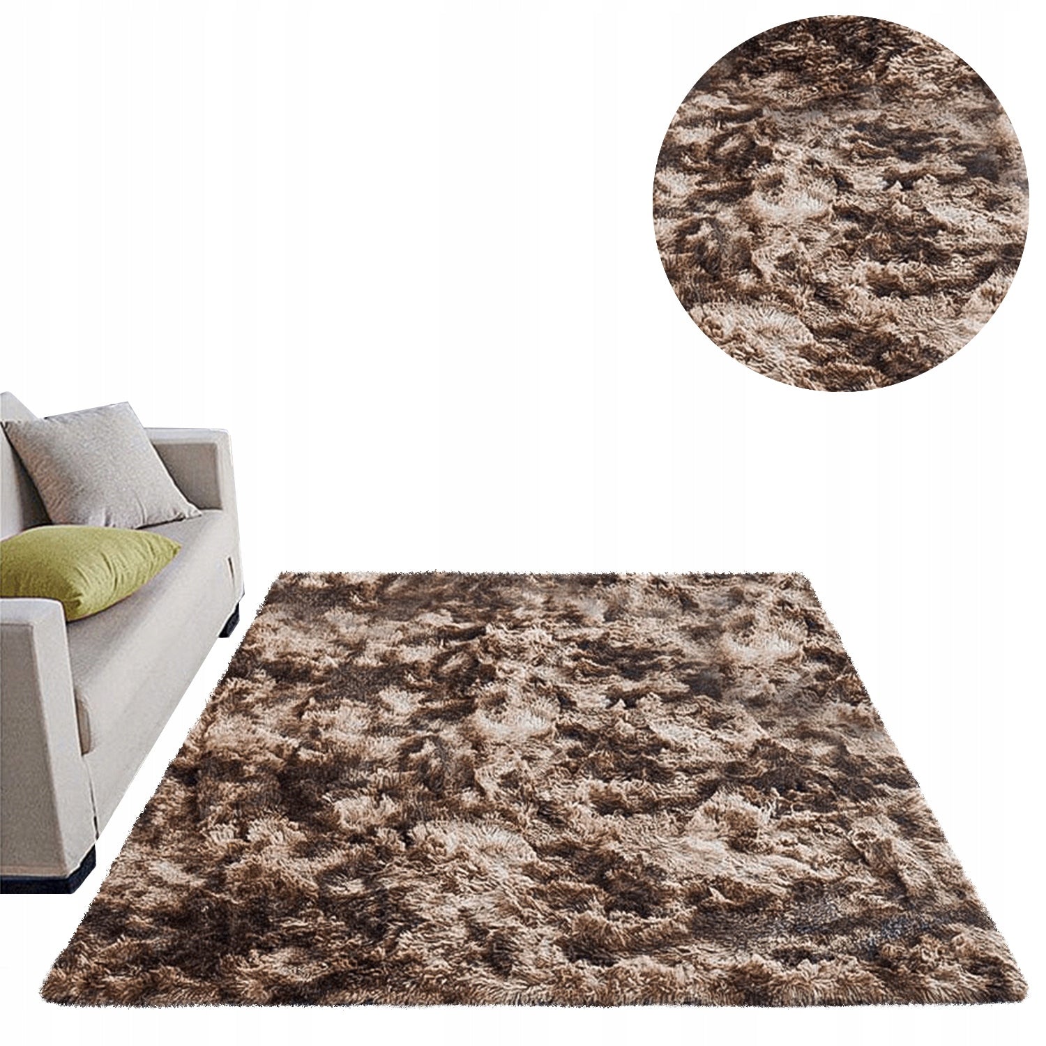 Carpet Shaggy Ombre non-slip modern living room soft 160x200