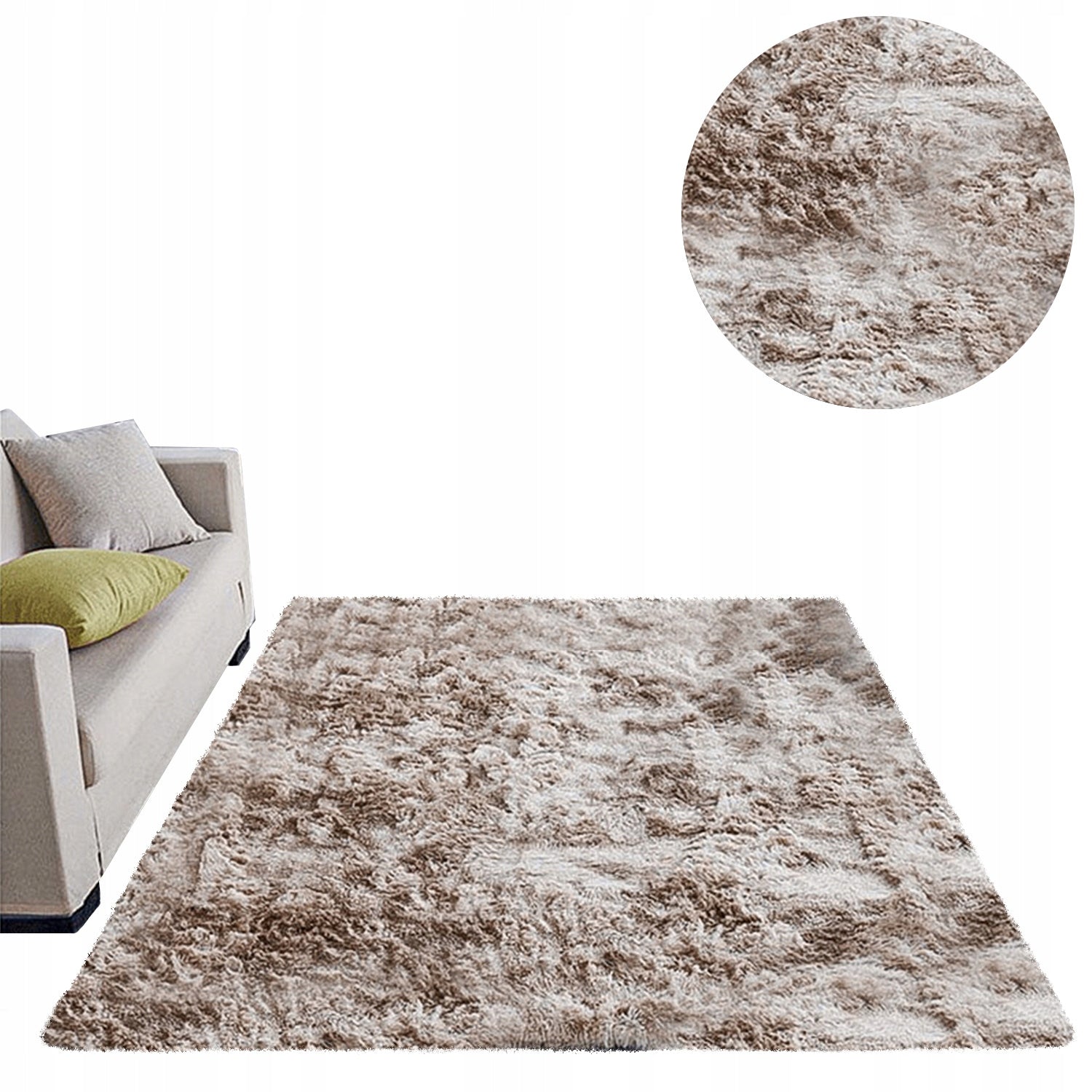 Carpet Shaggy Ombre non-slip modern living room soft 250x300