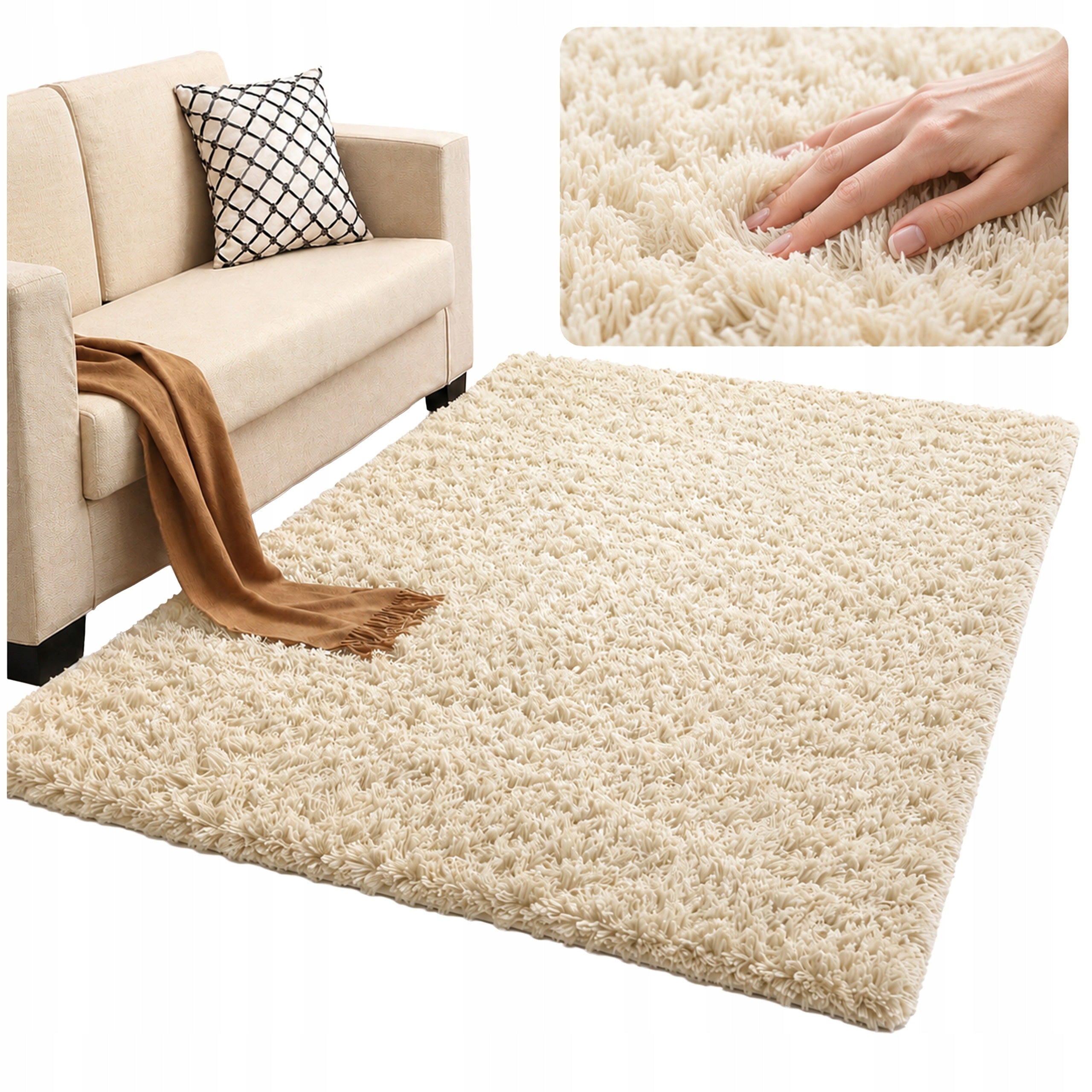 Carpet Shaggy non-slip modern living room soft fluffy 200x300