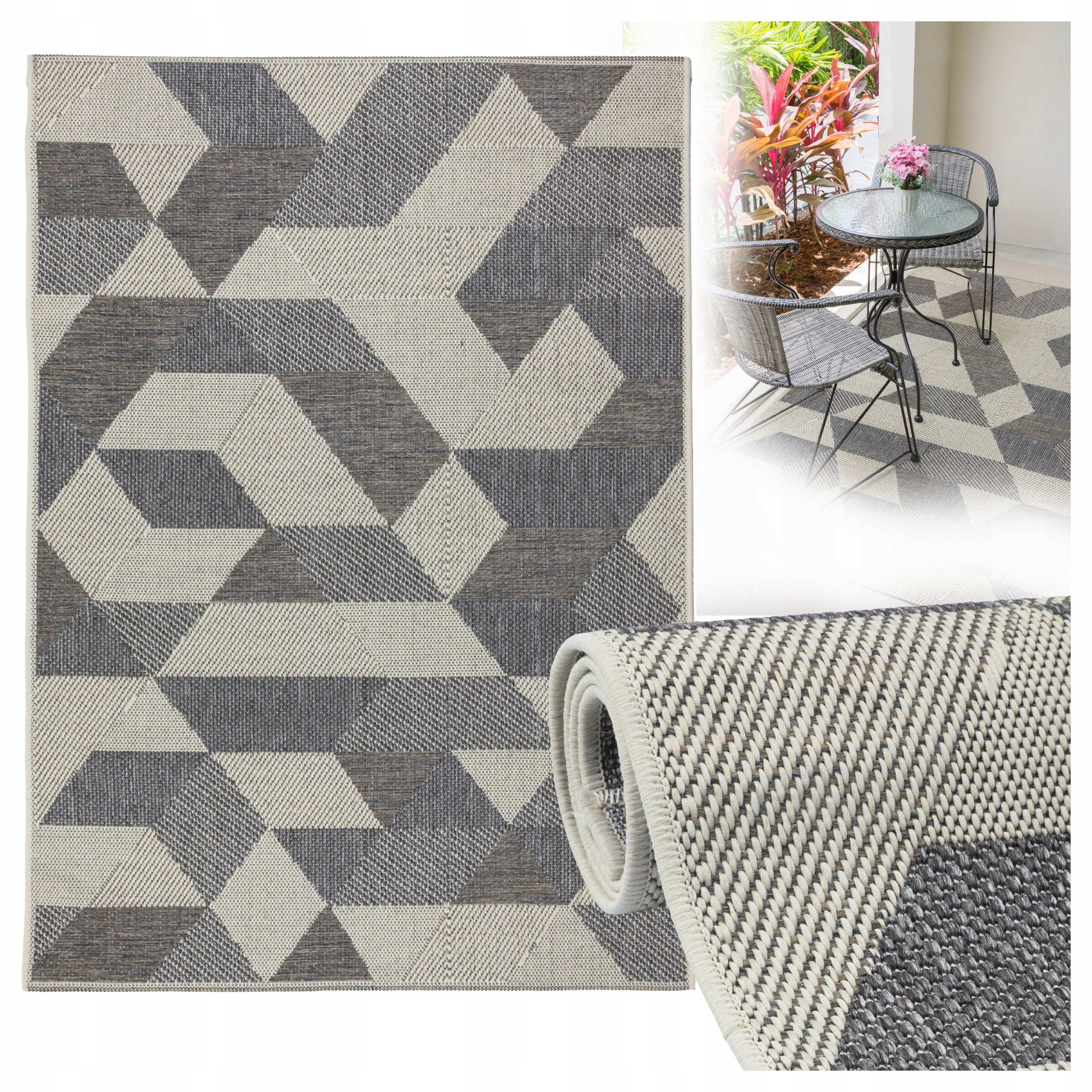 Carpet String Waterproof Terrace Living Room Kitchen Balcony Outdoor 160x230cm