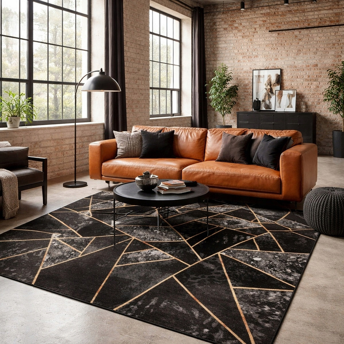Carpet Triangles 200x300 for Living Room Modern Designs Mosaic Geometric Loft Brand no brand