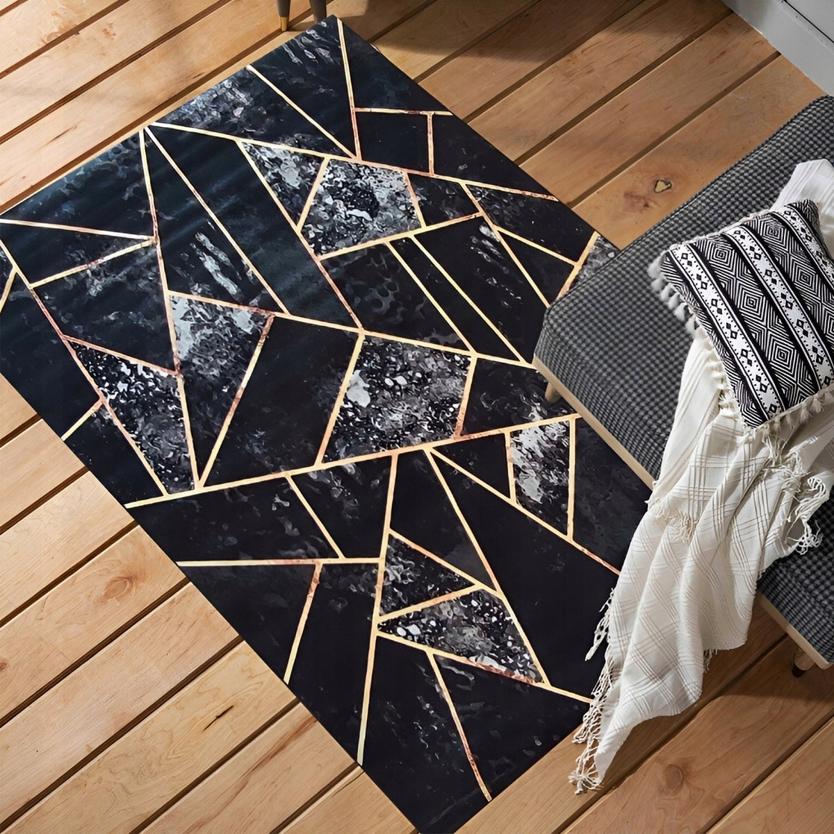 Carpet Triangles 200x300 for Living Room Modern Designs Mosaic Geometric Loft Length 200 cm