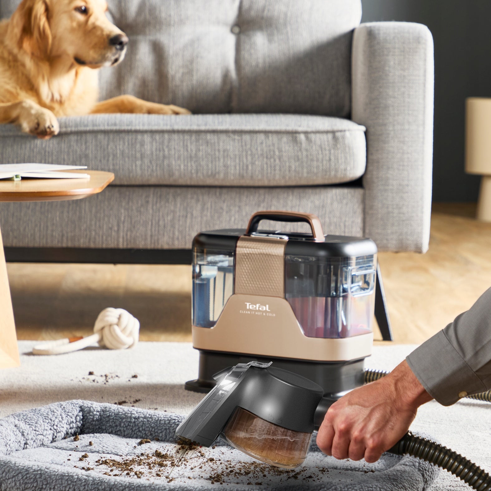 Carpet Upholstery Washing Vacuum Cleaner Tefal Clean It Hot&Cold IZ7021 1150W Clean water tank capacity 2.3 l