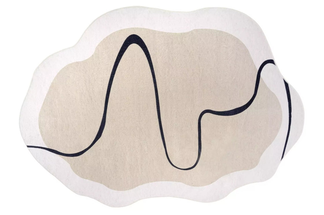 Carpet WISP 140x200 Irregular Shape Nice Light Thin Fashionable Cashmere Length 200 cm
