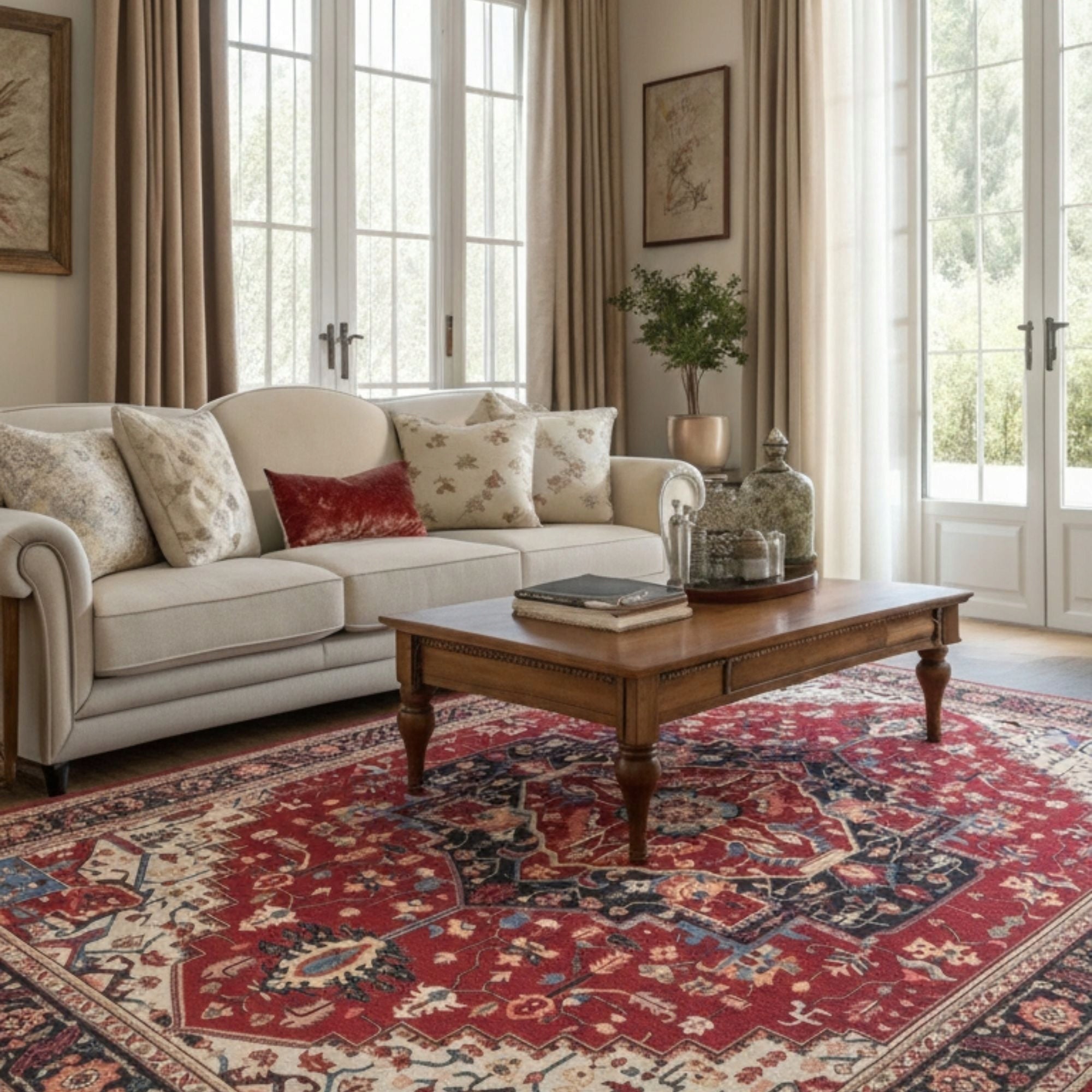Carpet for Living Room Classic 160x230cm Elegant Anti-slip Washable Manufacturer code EF0475