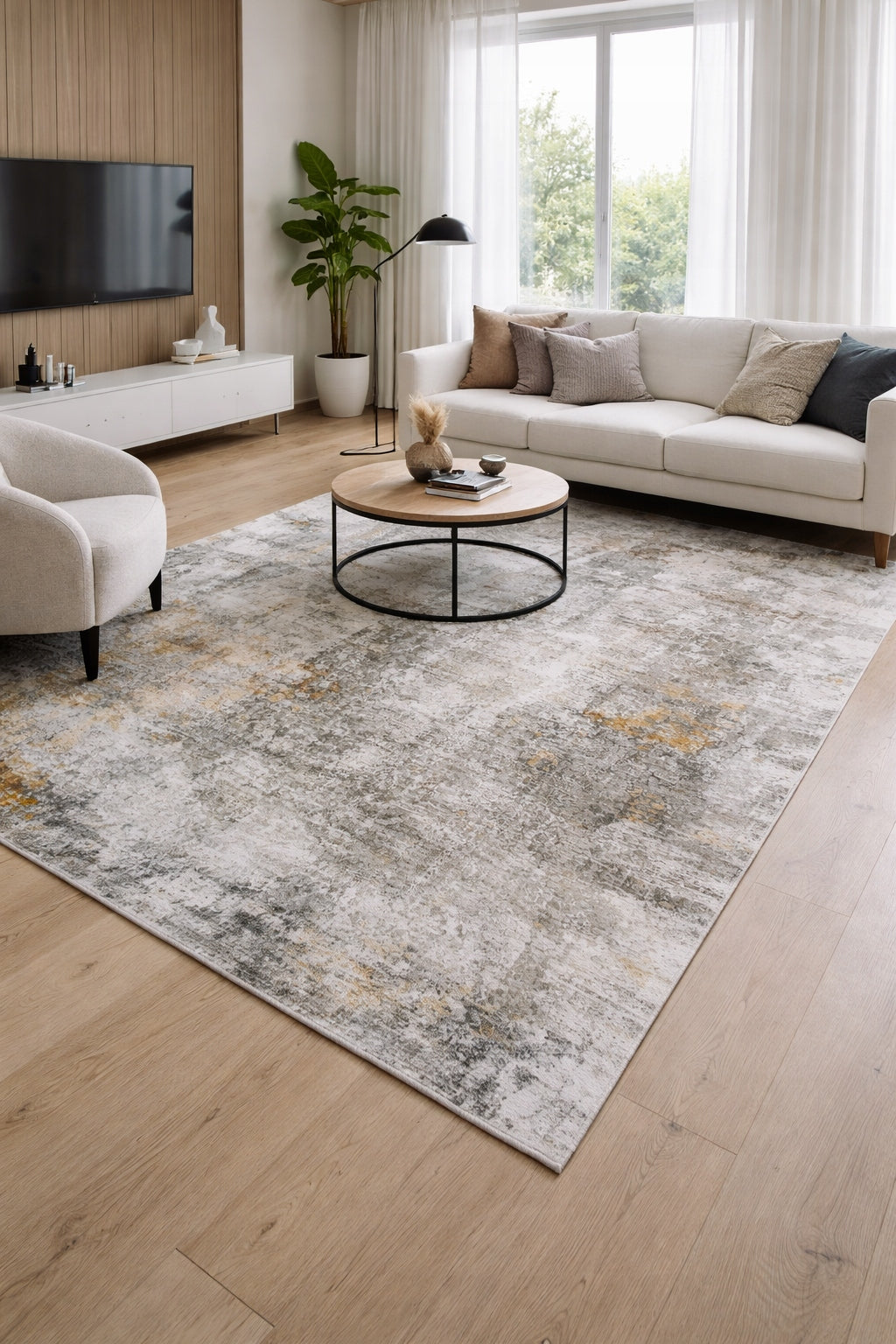 Carpet for Room Rubbed Concrete Modern Soft Plush Flannel 1,2x1,7 Packaging status original