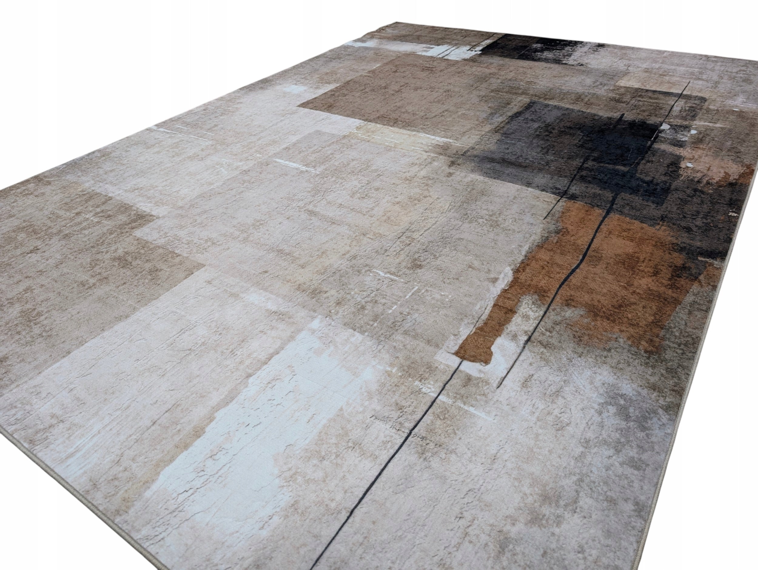 Carpet for Room Rubbed Concrete Modern Soft Plush Flannel 140x200 Thickness 3 mm