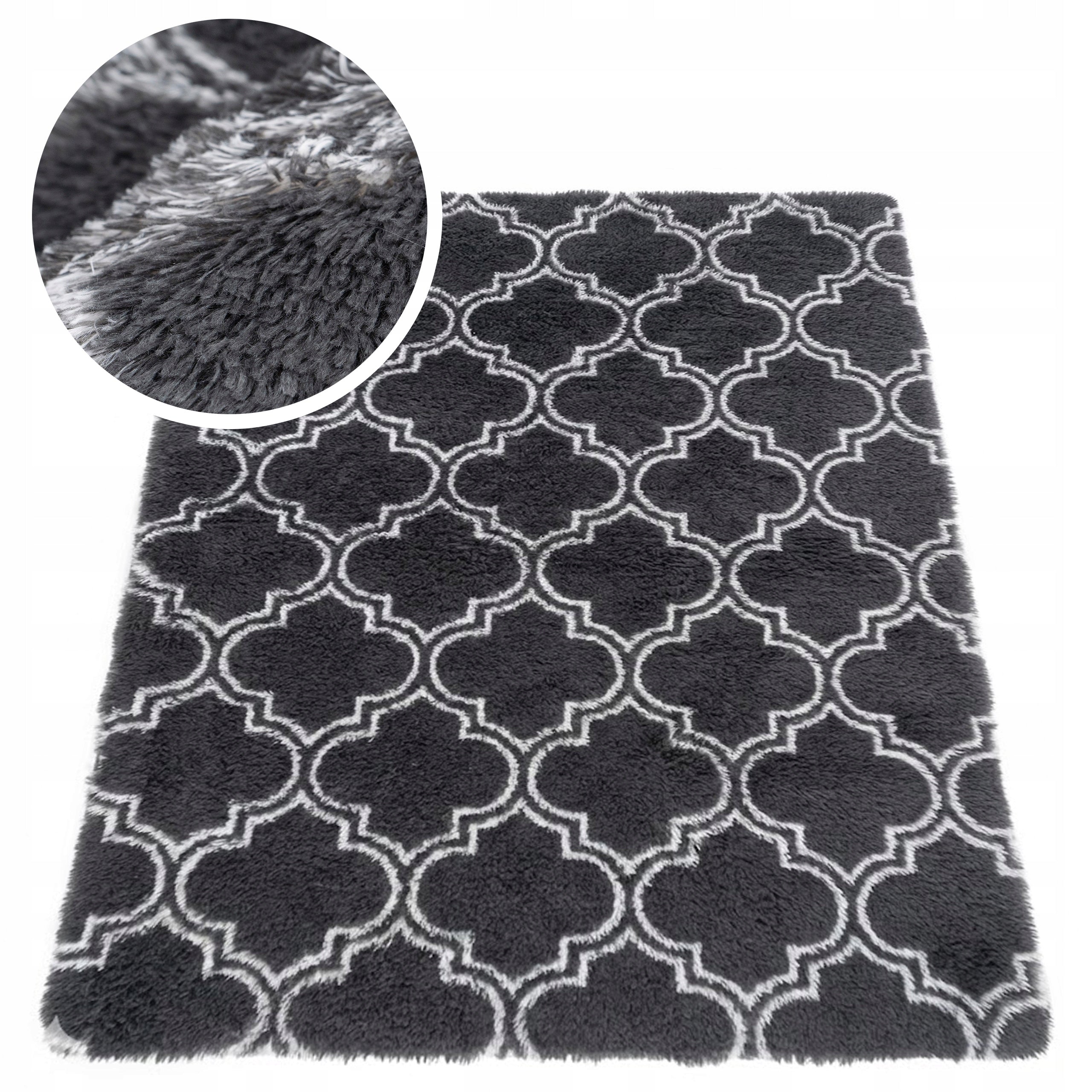 Carpet for living room shaggy DECOR non-slip soft fluffy fashionable 120x170