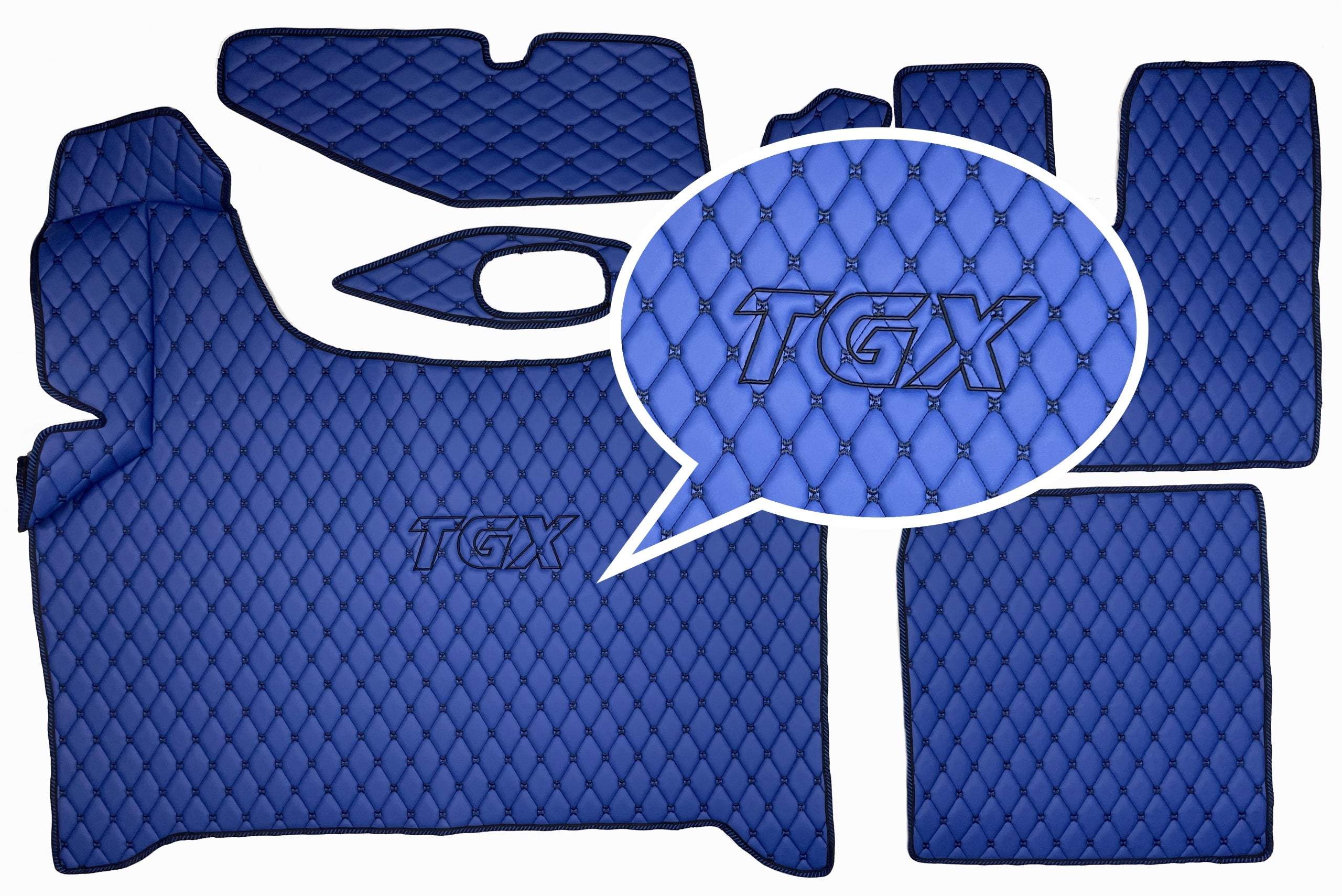 Carpets Quilted rugs Mats MAN TGX TGL TGS EMBROIDERY FREEBIE TIR Covers Packaging status original