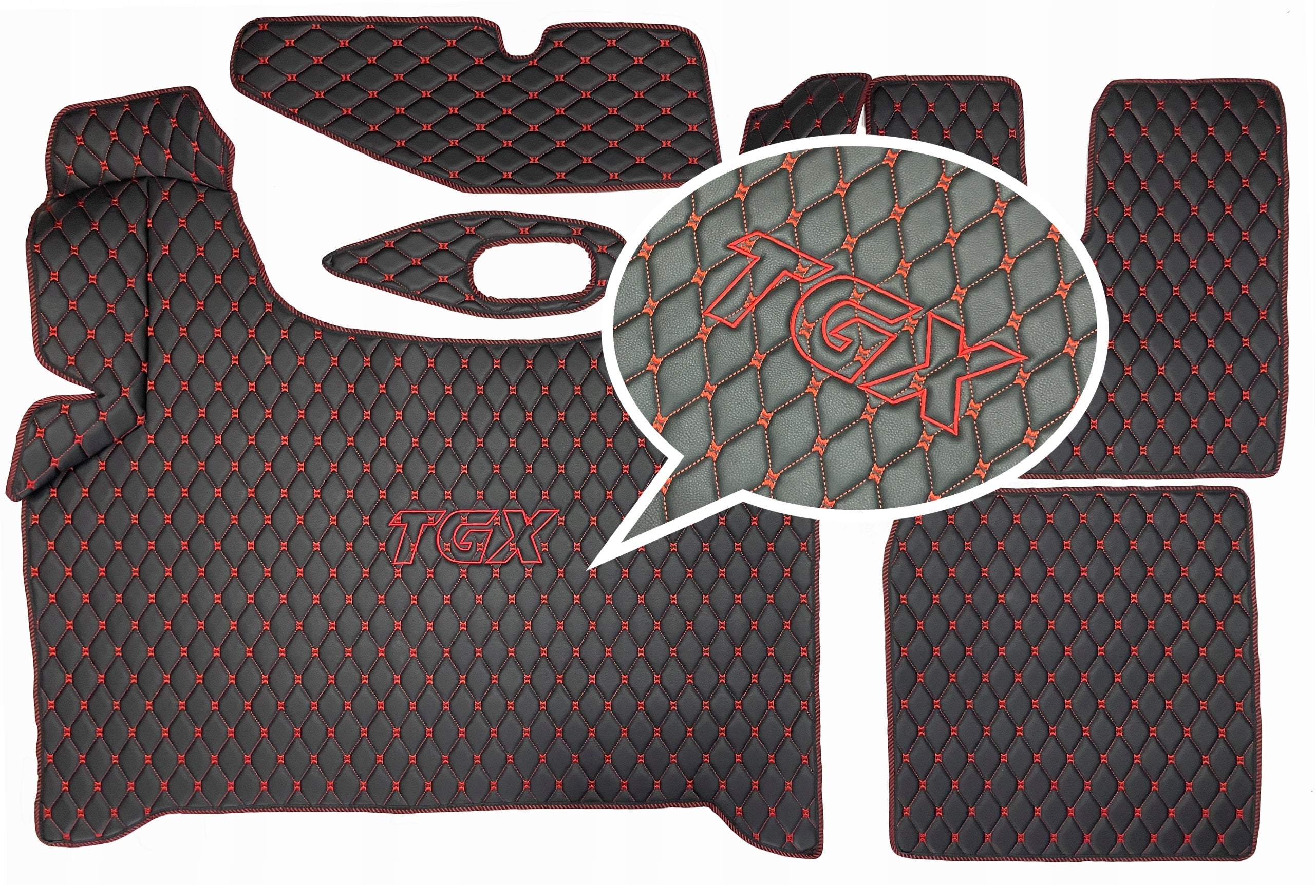 Carpets Quilted rugs Mats MAN TGX TGL TGS EMBROIDERY FREEBIE TIR Covers