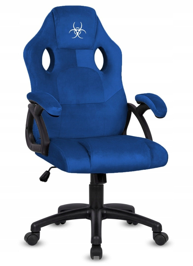 .Carrara M ALCANTARA DARK BLUE desk swivel chair Brand Lugano