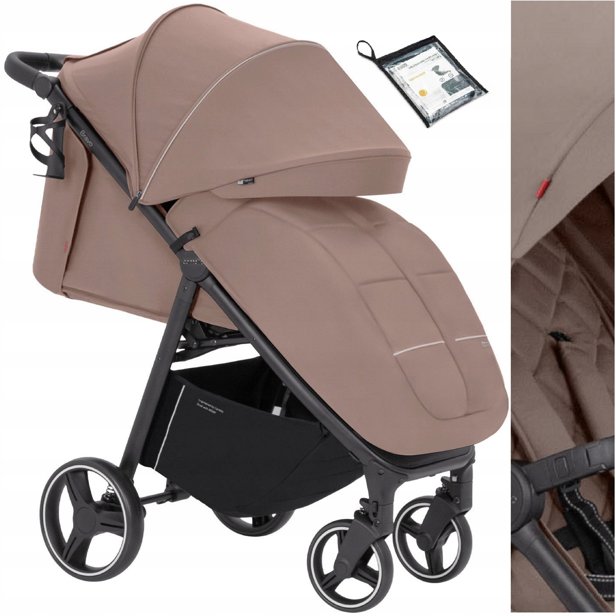 Carrello Bravo '26 Year-round Stroller 22 kg cover &k&mos, C Beige