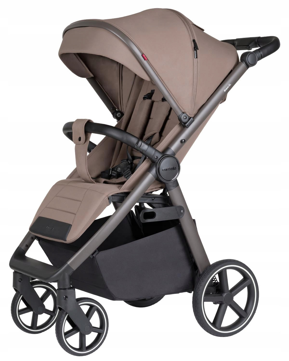 Carrello Bravo SL stroller up to 22kg large basket high backrest DESERT