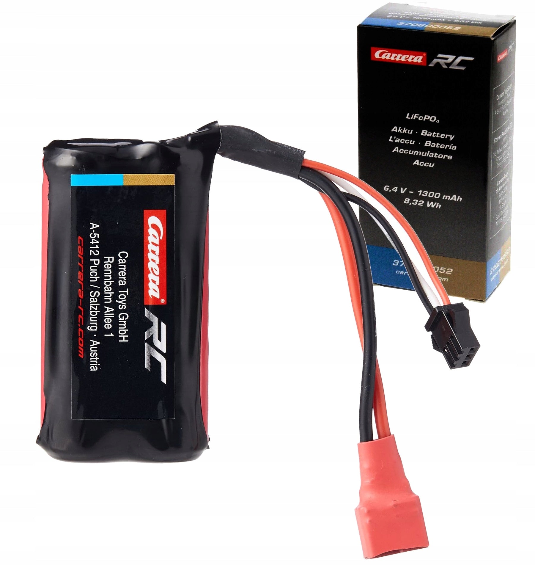 Carrera RC Rechargeable Battery 6,4V 1300mAh 370600052 LiFePo4 NEW