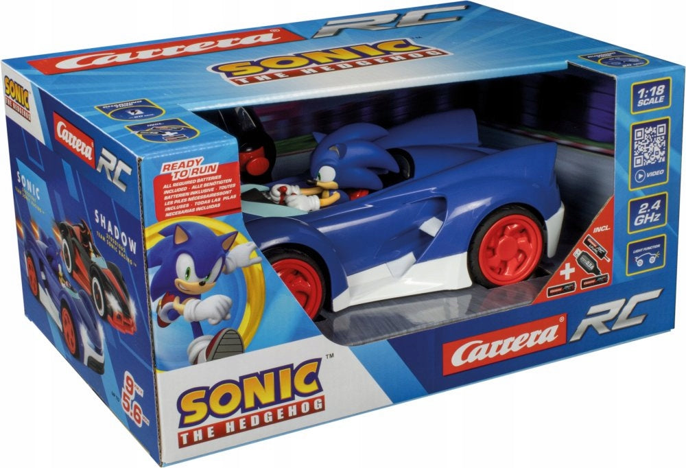 Carrera Rc Team Sonic Racing Sonic Remote Controlled Led 27 cm 1 20 Kid's age 6＋ years