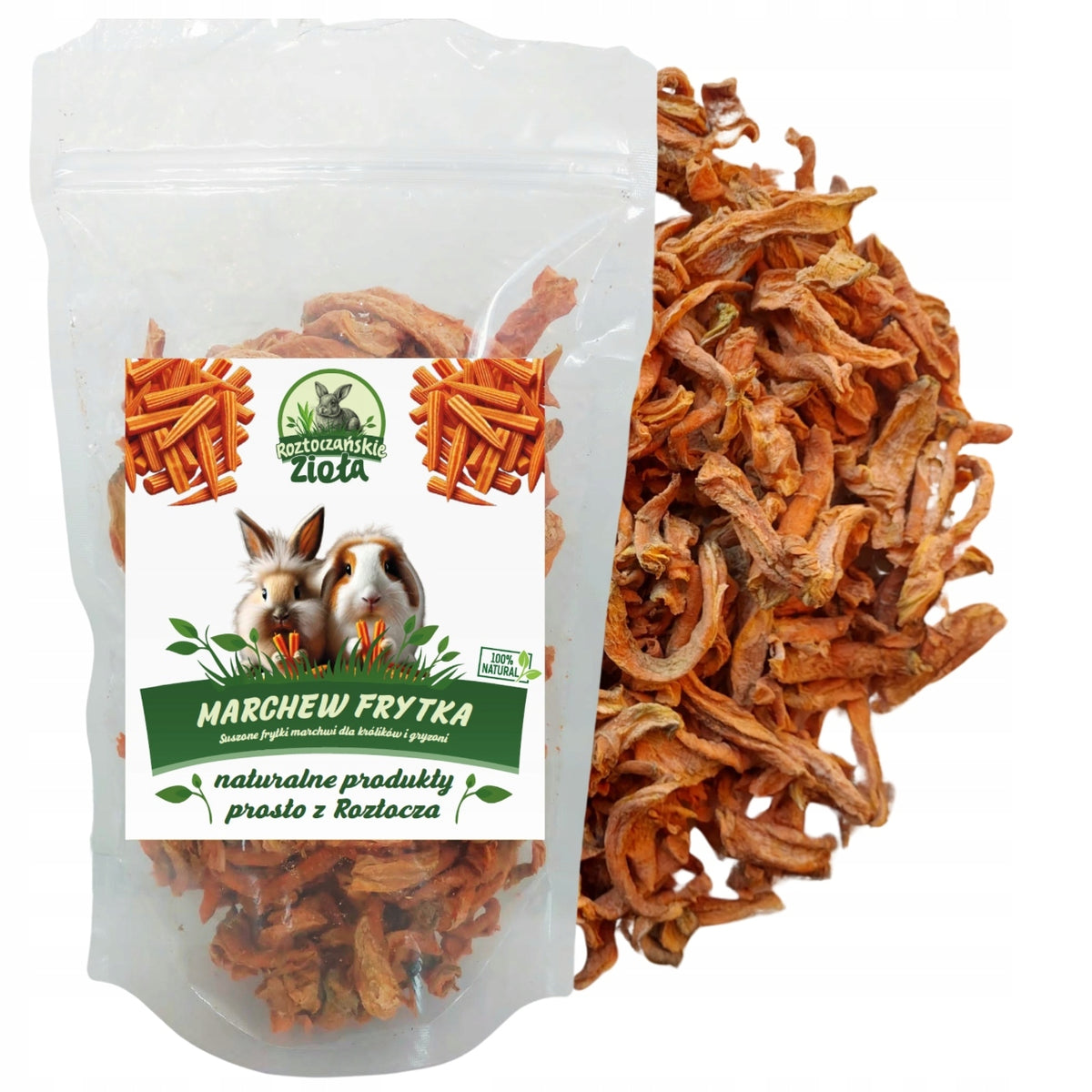 Carrot Fries 150g- Dried Carrot Treat for Pig Rodent Rabbit
