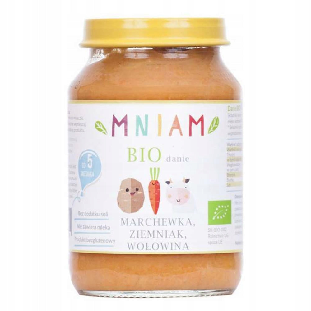 Carrot-potato-beef dish BIO 190 g MNIAM