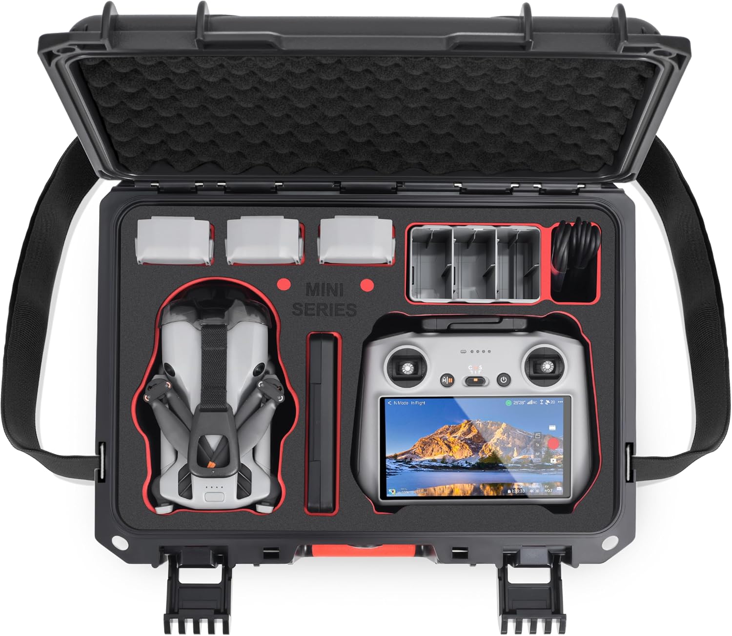 Carry Case for DJI Mini 5 Pro/Mini 4 Pro/3 Pro RC-N/RC Waterproof Hard Case