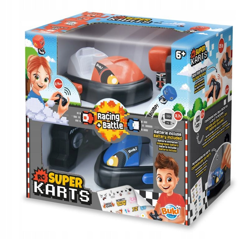 Cars for children 2 Go-karts remote controlled with duel function BUKI Kind driving