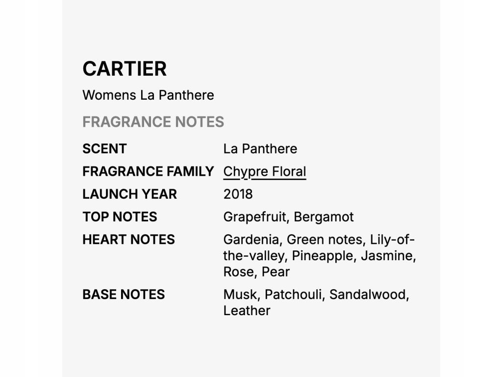 Cartier La Panthère toaletní voda dámská 100 ml Brand Cartier