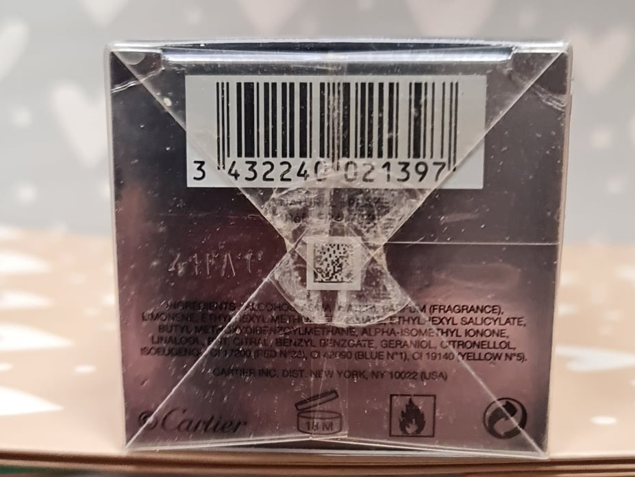 Cartier Roadster Men 100 ml EDT vintage old formula 2014 Packaging status original