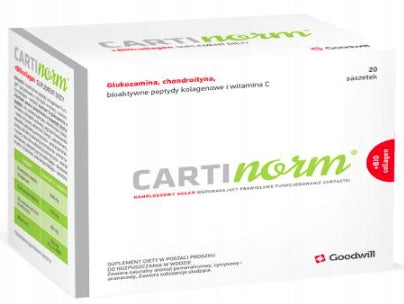 Cartinorm BIOcollagen 20 sasz.bez sugar- peptides glucosamine chondroitin