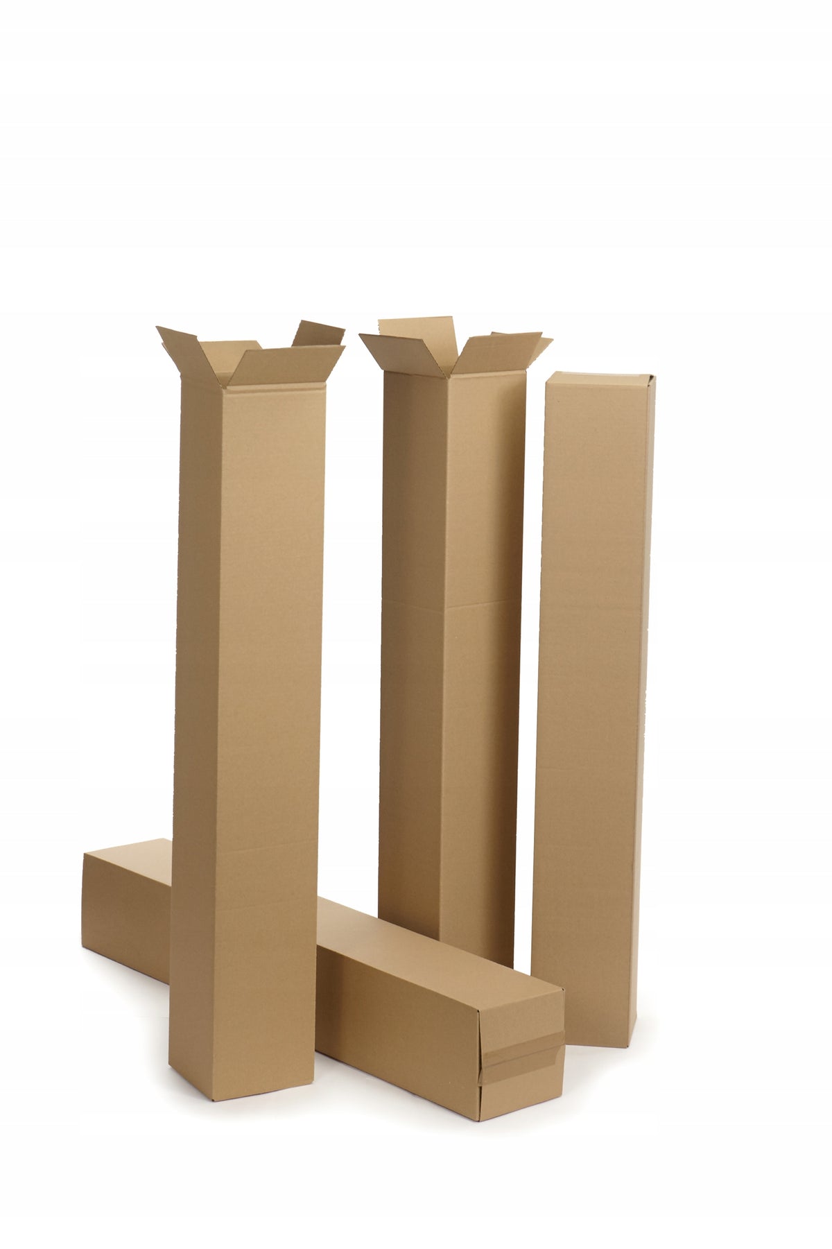 Carton box 15x15x120 cm Cartons 10 pcs Tube Color brown