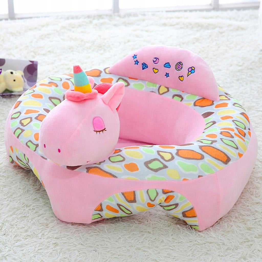 Cartoon Infant Sitting Chair Baby Plush Seat Baby Support Seat Baby Learn Brand no brand