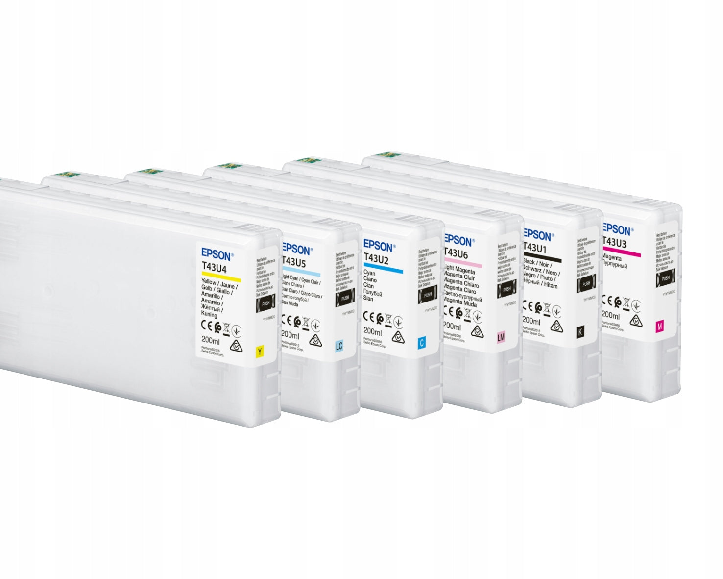 Cartridge ink EPSON T43U5 LC light cyan 200 ml D800