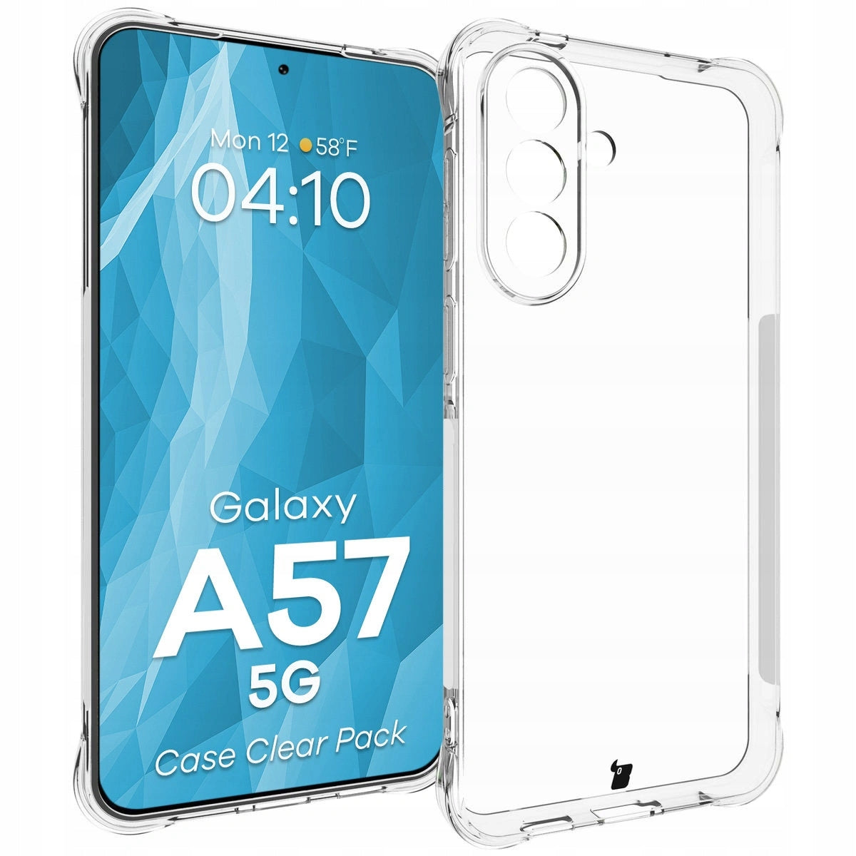 Case + 2x tempered glass Bizon for Galaxy A57 5G, glass case set Manufacturer code ochrona telefonu BCCIIWGALA57CL
