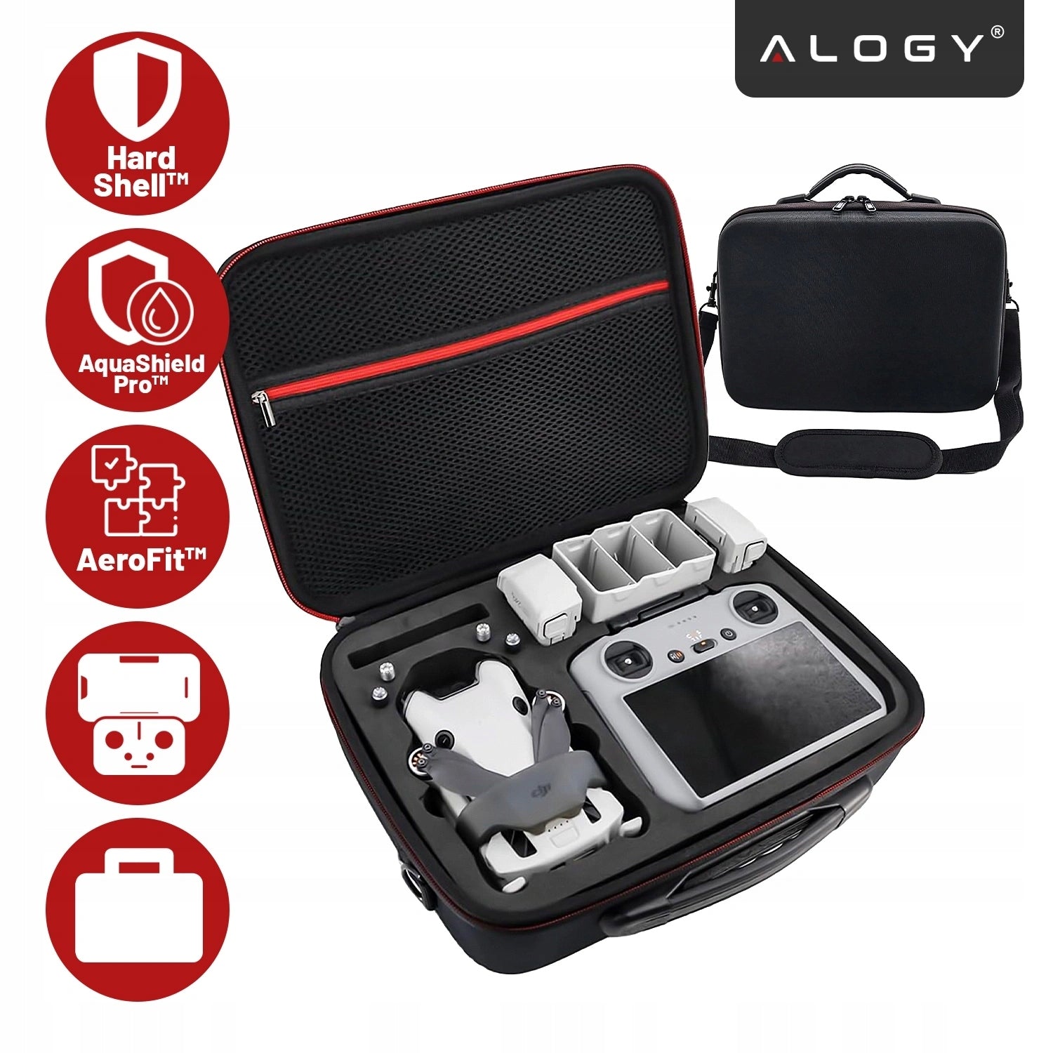 Case Cover for DJI Mini 4 PRO Mini 3 / 3 Pro Drone Suitcase Bag Model Etui Walizka do DJI Mini 4 Pro/Mini 3 Pro/Mini 3