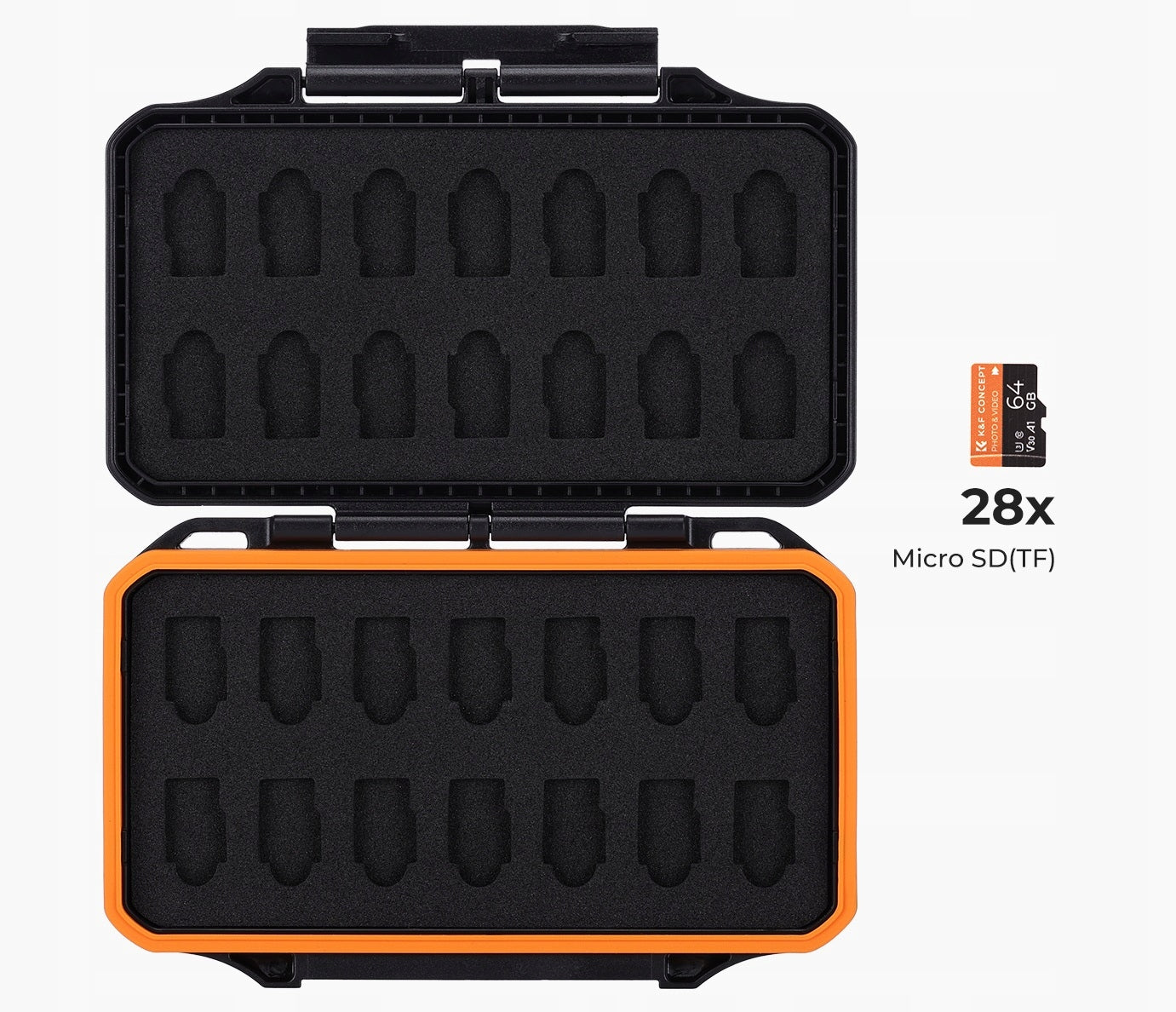 Case Memory Card Box 28x MicroSD Micro SD SDHC SDXC Manufacturer code KF31.107