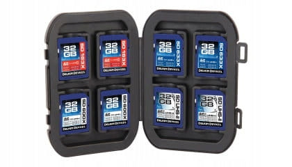 Case for 8 SD SDXC Delkin Devices memory cards Model 575773344