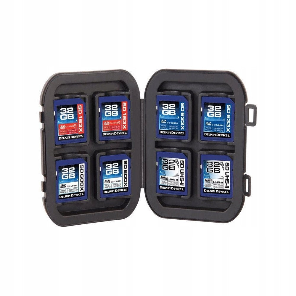 Case for 8 SD SDXC Delkin Devices memory cards Packaging status original