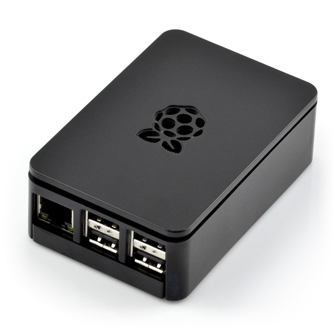 Case for Raspberry Pi 3B+/3B/2B RS Pro Plus black with logo