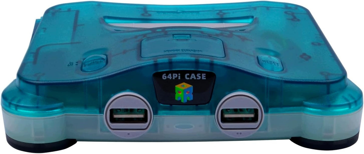 Case for Raspberry Pi 5, Transparent Blue, with Power and Reset Buttons, SD Card Access Manufacturer RetroFlag