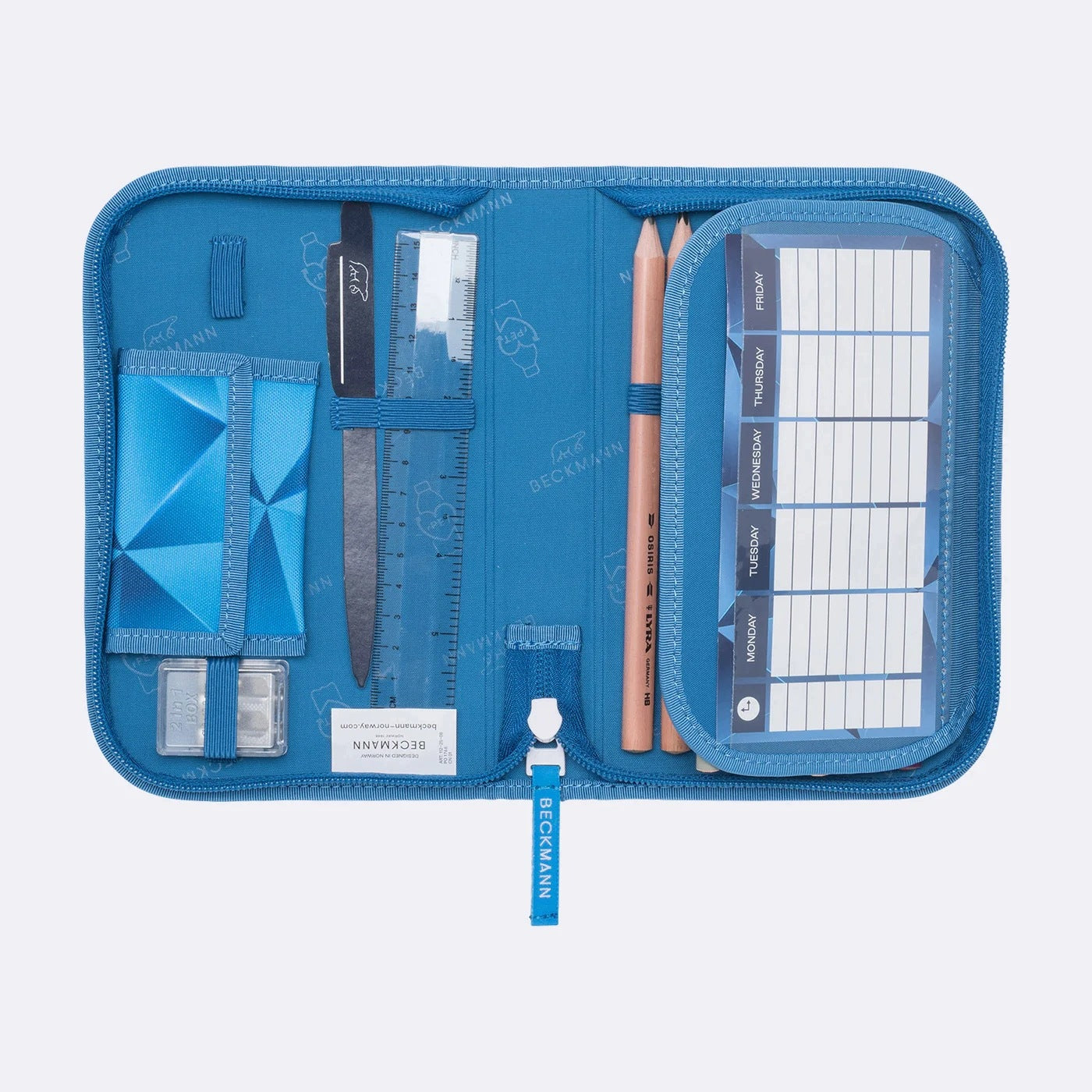 Case with one section fully equipped - Blue Lightning Color multicolor