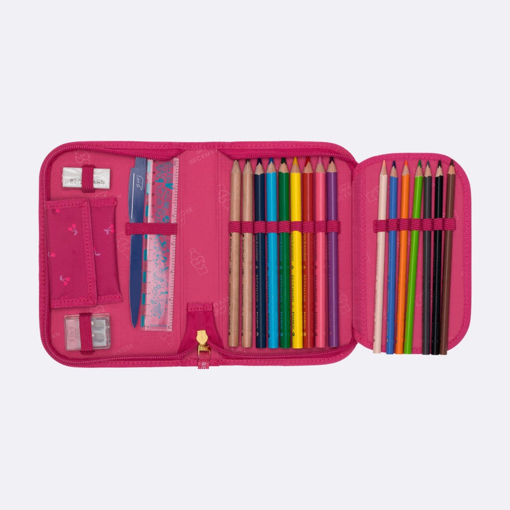 Case with one section fully equipped, Cherry Brand BECKMANN