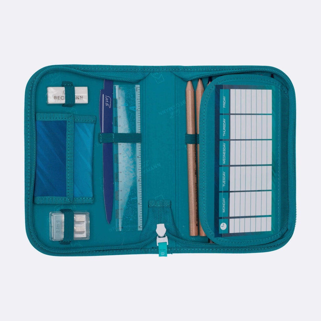 Case with one section fully equipped, Racing Color multicolor
