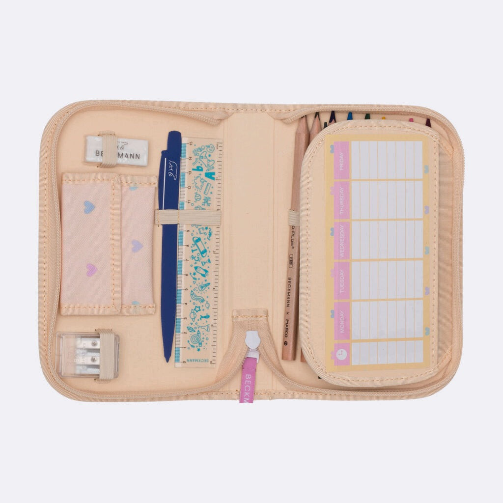 Case with one section fully equipped, Yellow Heart Color multicolor