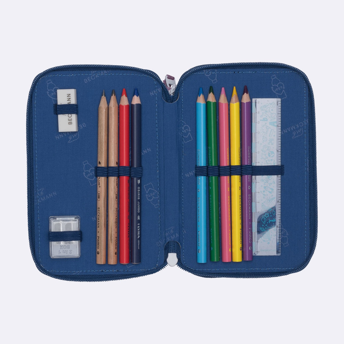 Case with three sections fully equipped, Cheetah Brand BECKMANN