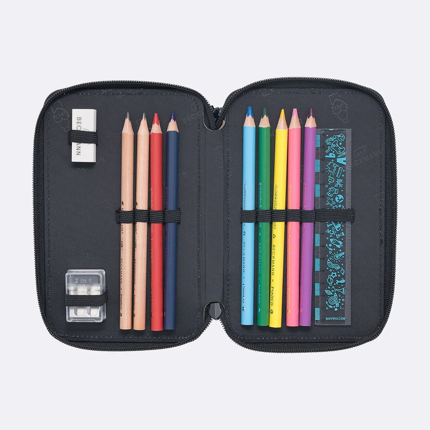 Case with three sections fully equipped - PIXEL Color multicolor