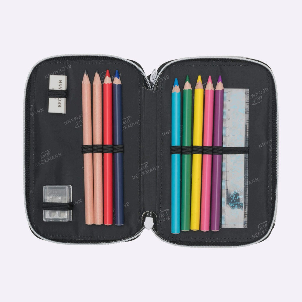 Case with three sections fully equipped, Panther Color multicolor