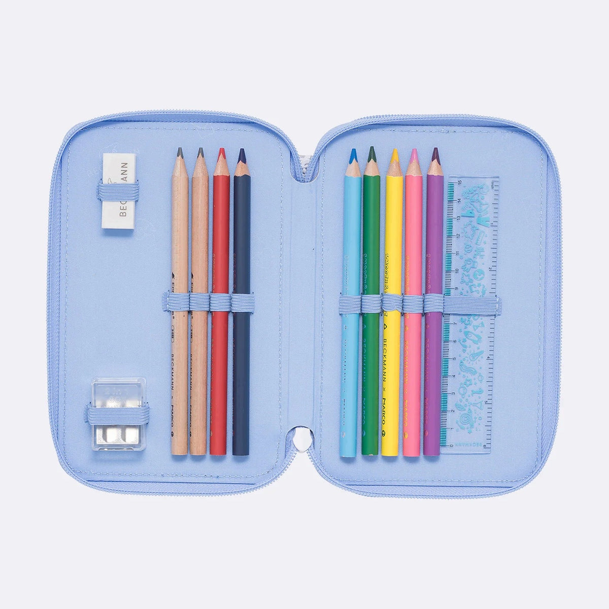 Case with three sections fully equipped - SEASHELL Brand BECKMANN