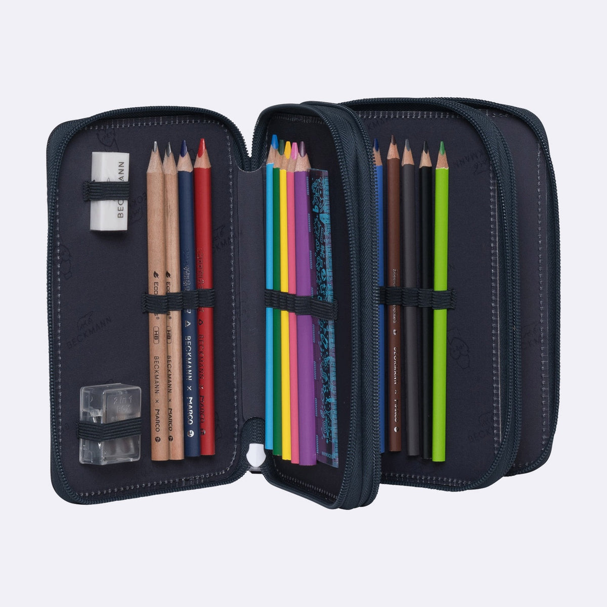 Case with three sections fully equipped, Tech rex Brand BECKMANN