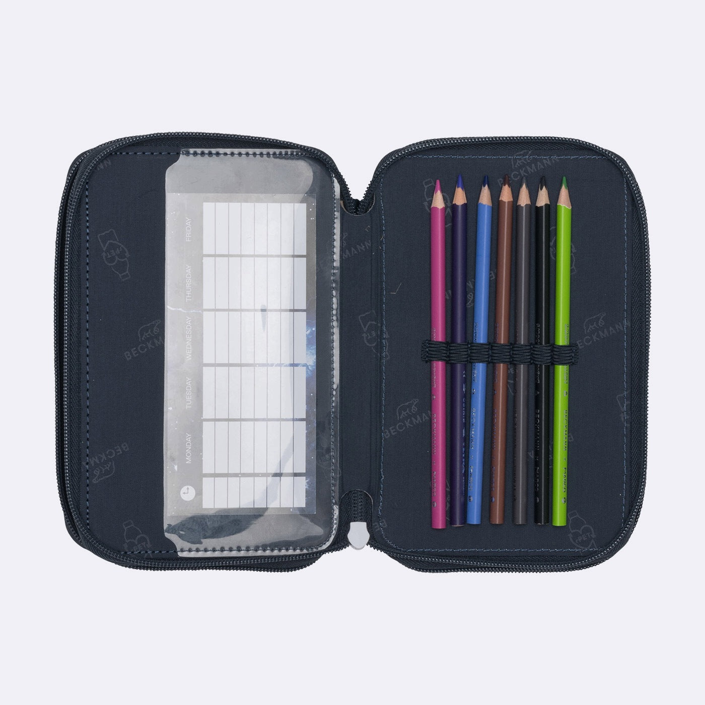 Case with three sections fully equipped, Tech rex Color multicolor