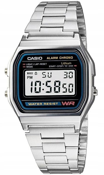 Casio Men's Watch A158WA-1DF Iconic Classic Retro Gift