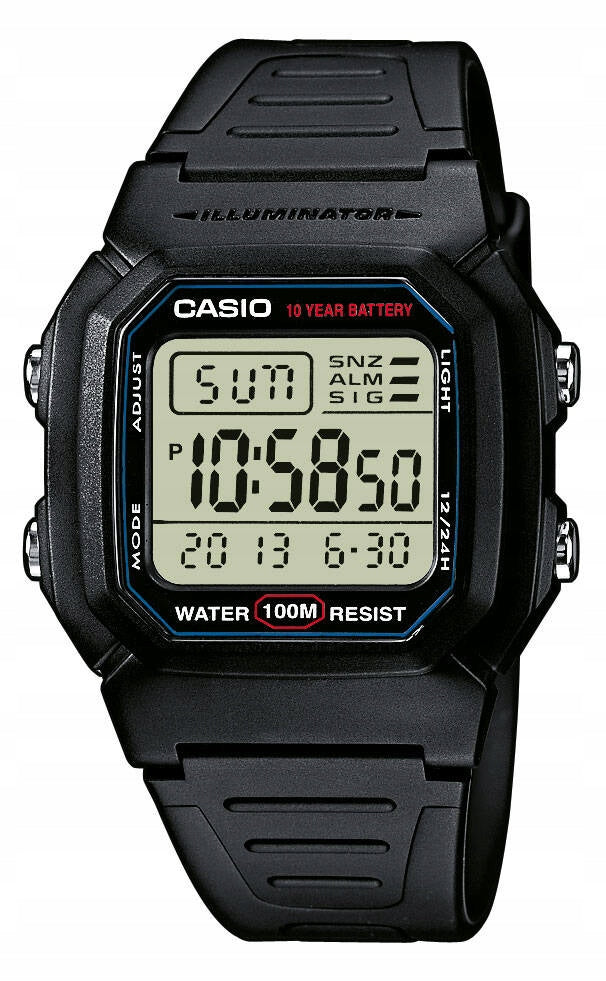 Casio W-800H-1AVES watch for gift stopwatch