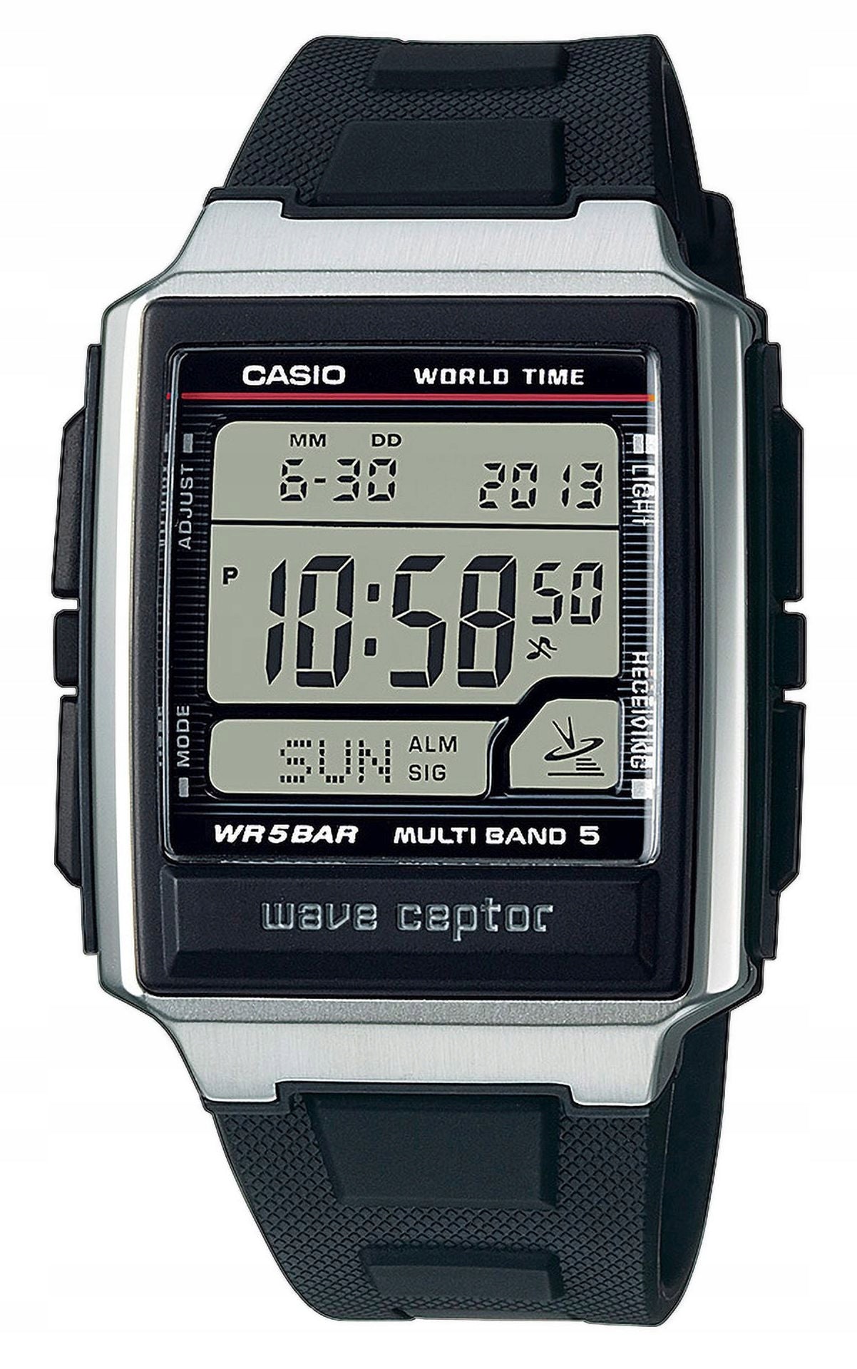 Casio radio controlled watch with backlight WV-59R WAVECEPTOR + Box Brand CASIO