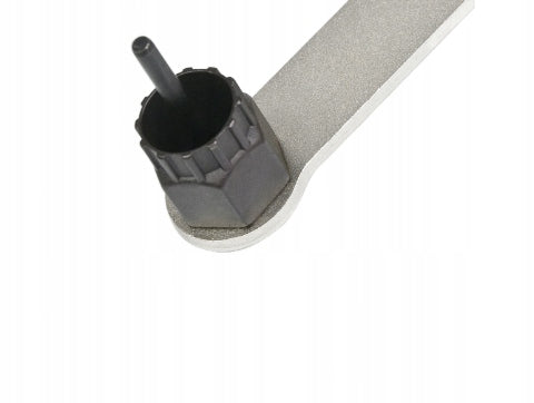 Cassette unscrewing kit, wrench with handle and bacik to hold the cassette Brand BIKE HAND